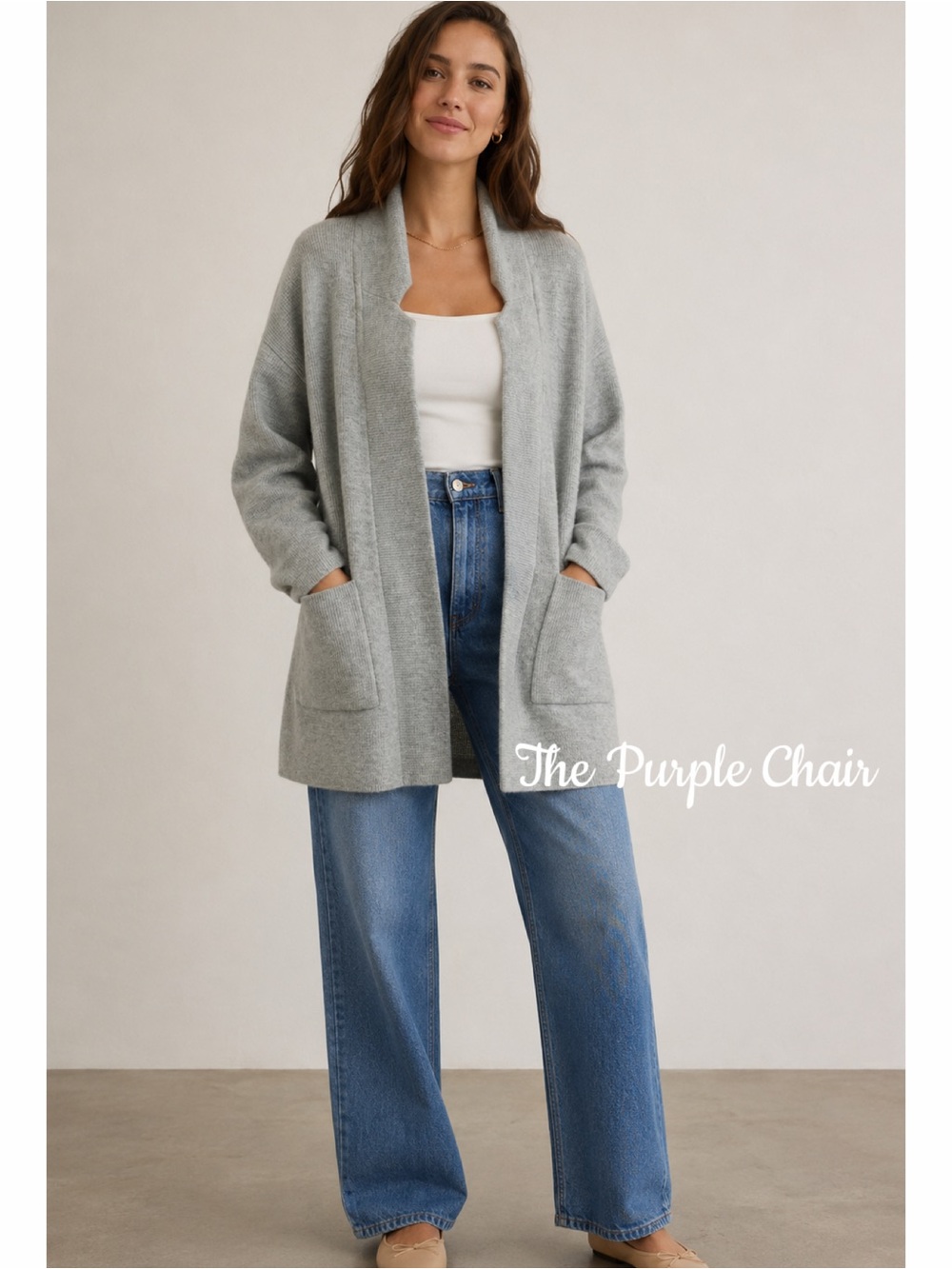 MADEWELL NWT Long Sleeve Open Front Merino Wool Blend Sweater-Coat